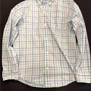Janie and Jack Pastel Plaid Button Down Shirt